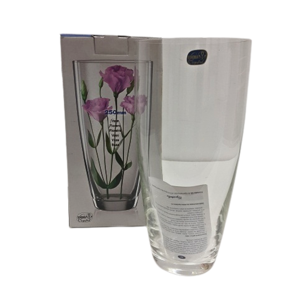 FLORERO CRISTAL TRANSPARENTE BELLISSIMA 30cm BOHEMIA