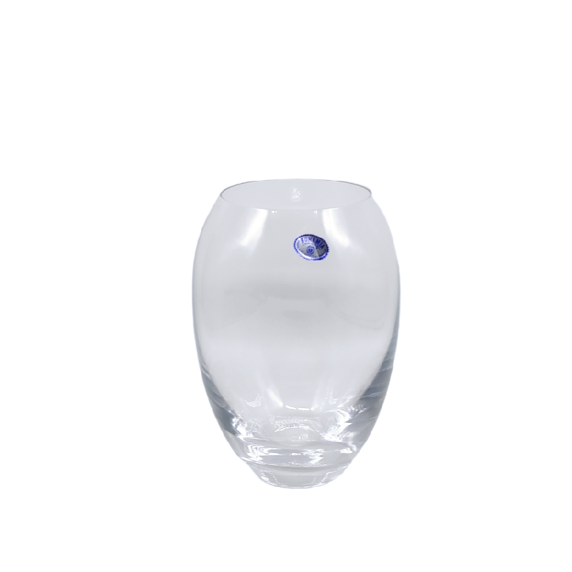 FLORERO CRISTAL TRANSPARENTE mod. HAPPY DAY 18cm BOHEMIA