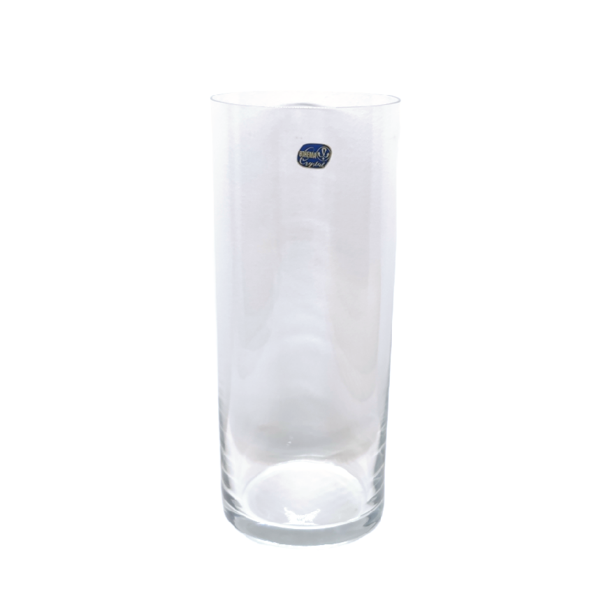 FLORERO CRISTAL TRANSPARENTE HAPPY DAY 26cm BOHEMIA