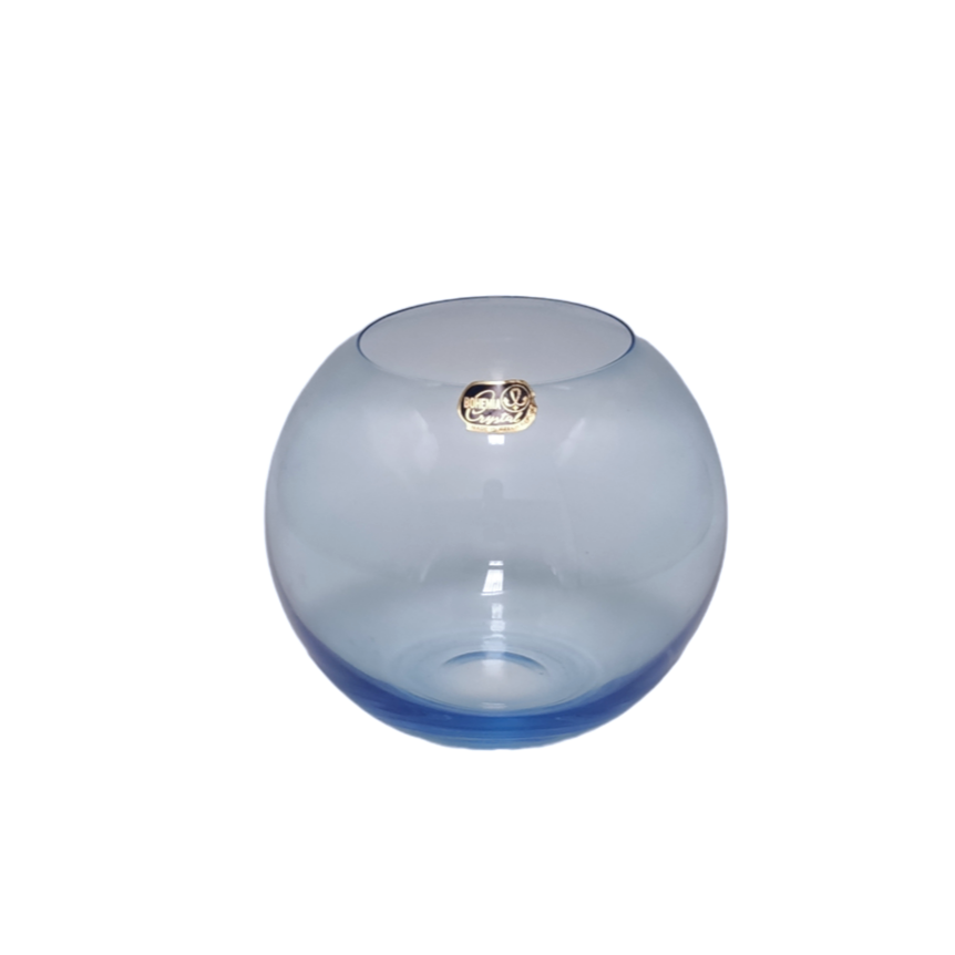FLORERO CRISTAL mod. FONTANA BLUE BOHEMIA