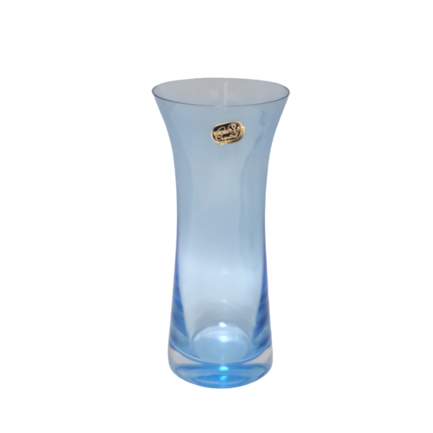 FLORERO CRISTAL FONTANA BLUE 23cm BOHEMIA