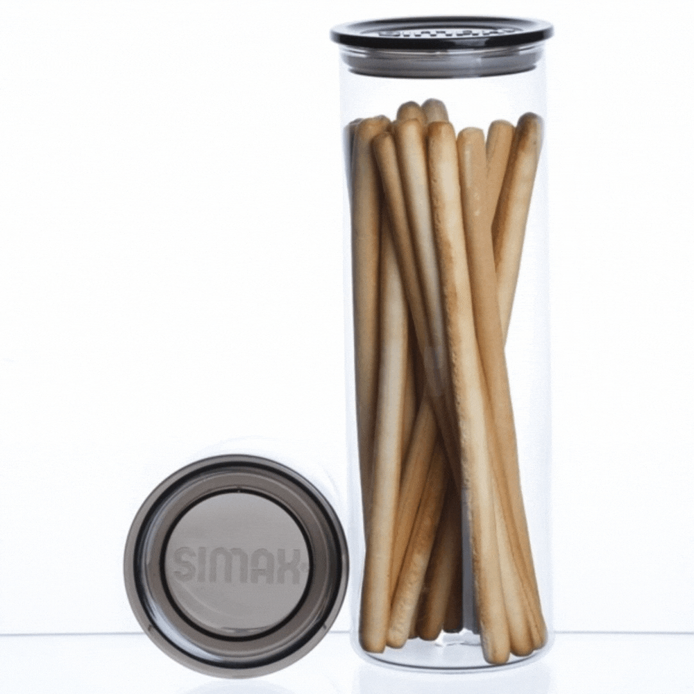 FRASCO de VIDRIO TEMPLADO con TAPA - SIMAX 1.4LT