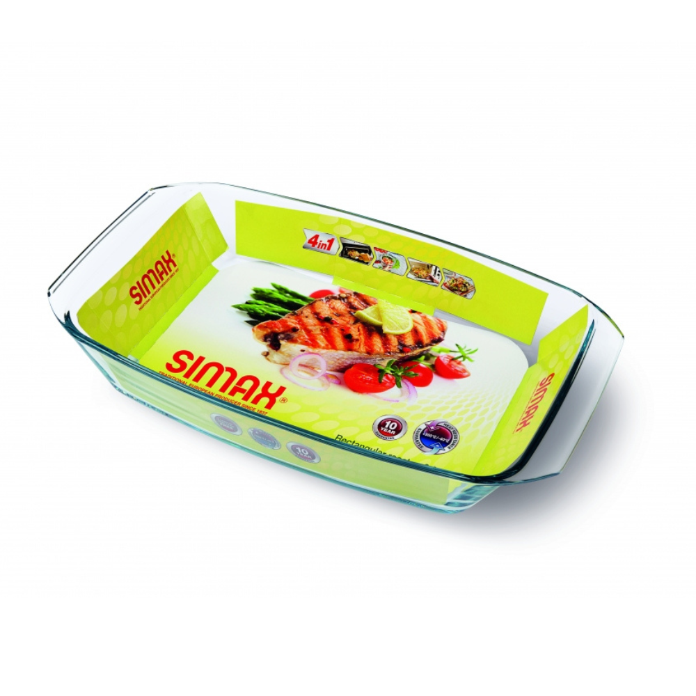 FUENTE TEMPLADA RECTANGULAR SIMAX | 31.5X17.7 X5 CM