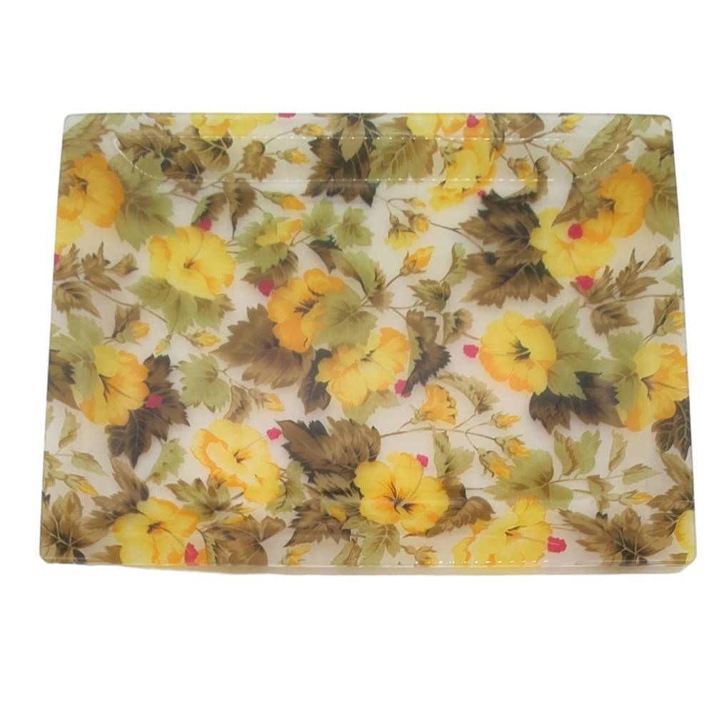 BANDEJA RECTANGULAR YELLOW - DELTA | 46x36cm