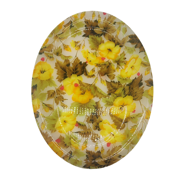 BANDEJA OVALADA 50x37cm mod. YELLOW