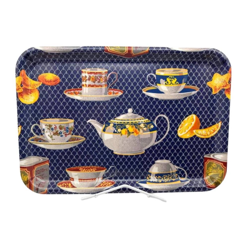 BANDEJA MEL.ENTELADA 50X37 TEA TIME DELTA