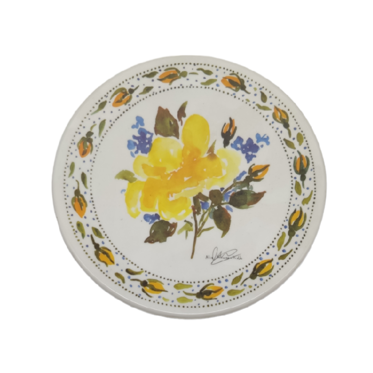 POSA FUENTE RED 20 cm ROSAS AMARILLAS | 