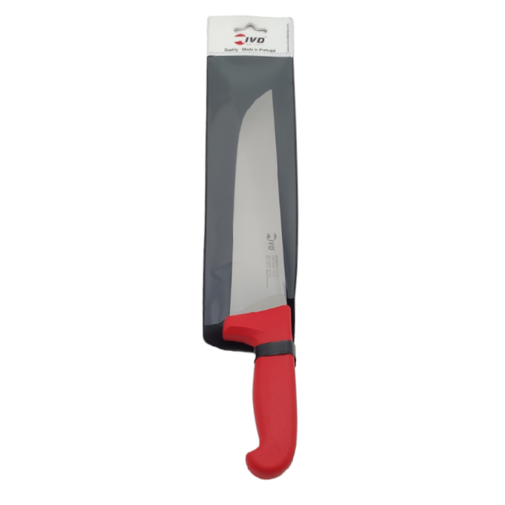 CUCHILLO CARNICERO 25.5cm ROJO EUROPRO IVO
