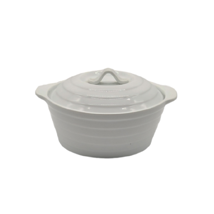 CACEROLA PORCELANA BLANCA CON TAPA - 20cm ONE MORE