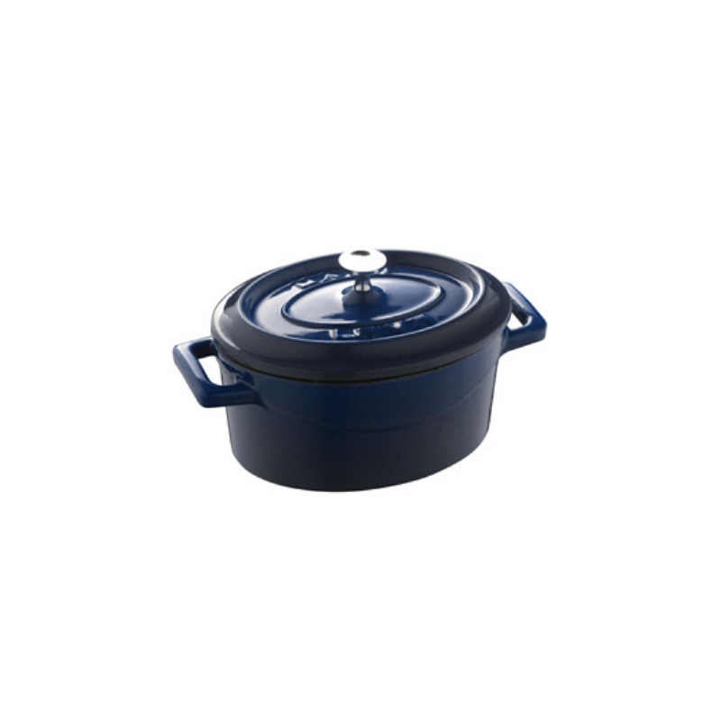 CACEROLA OVAL HIERRO AZUL  - 10 CMS.