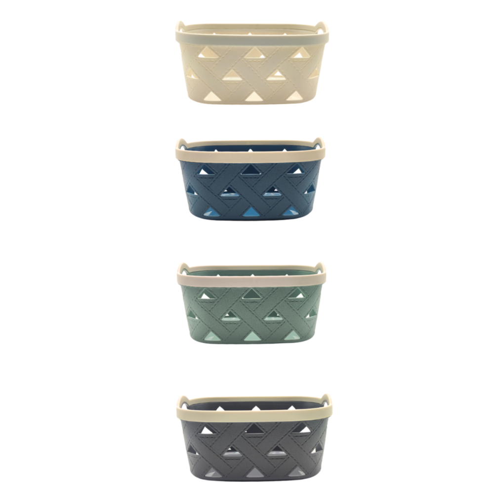 CESTA ESTAMPADA SIMIL CUERO 23 LTS