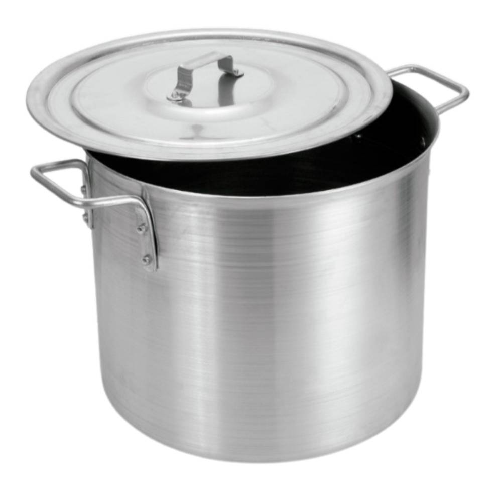 OLLA ALTA de ALUMINIO 118 LT 55 CM.