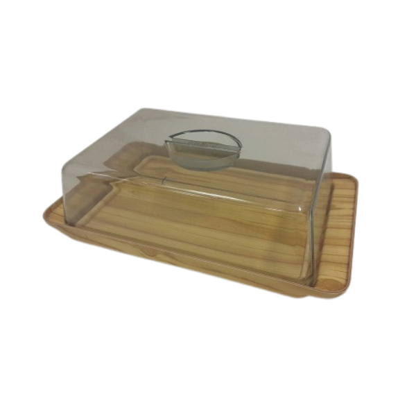 QUESERA CON TAPA ACRILICO SIMIL MAERA 32 x 19 CMS.