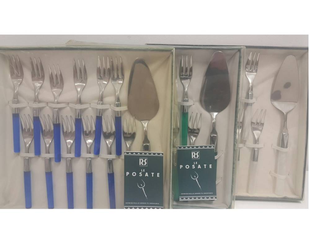 TENEDOR POSTRE TTE. AZUL