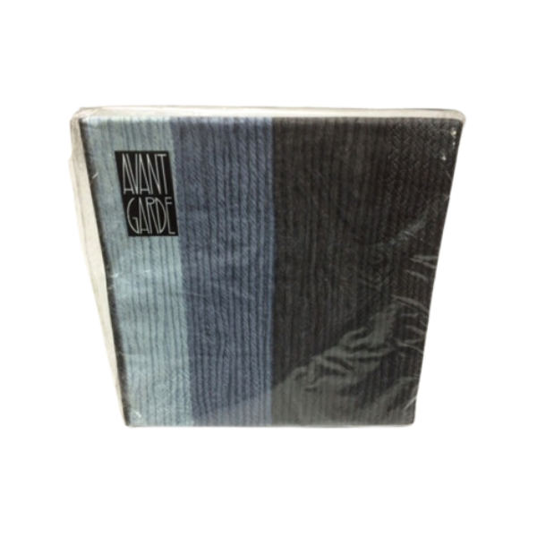 SERVILLETAS A RAYAS GRISES  - 17 x 17 CMS. � 20 UNIDADES