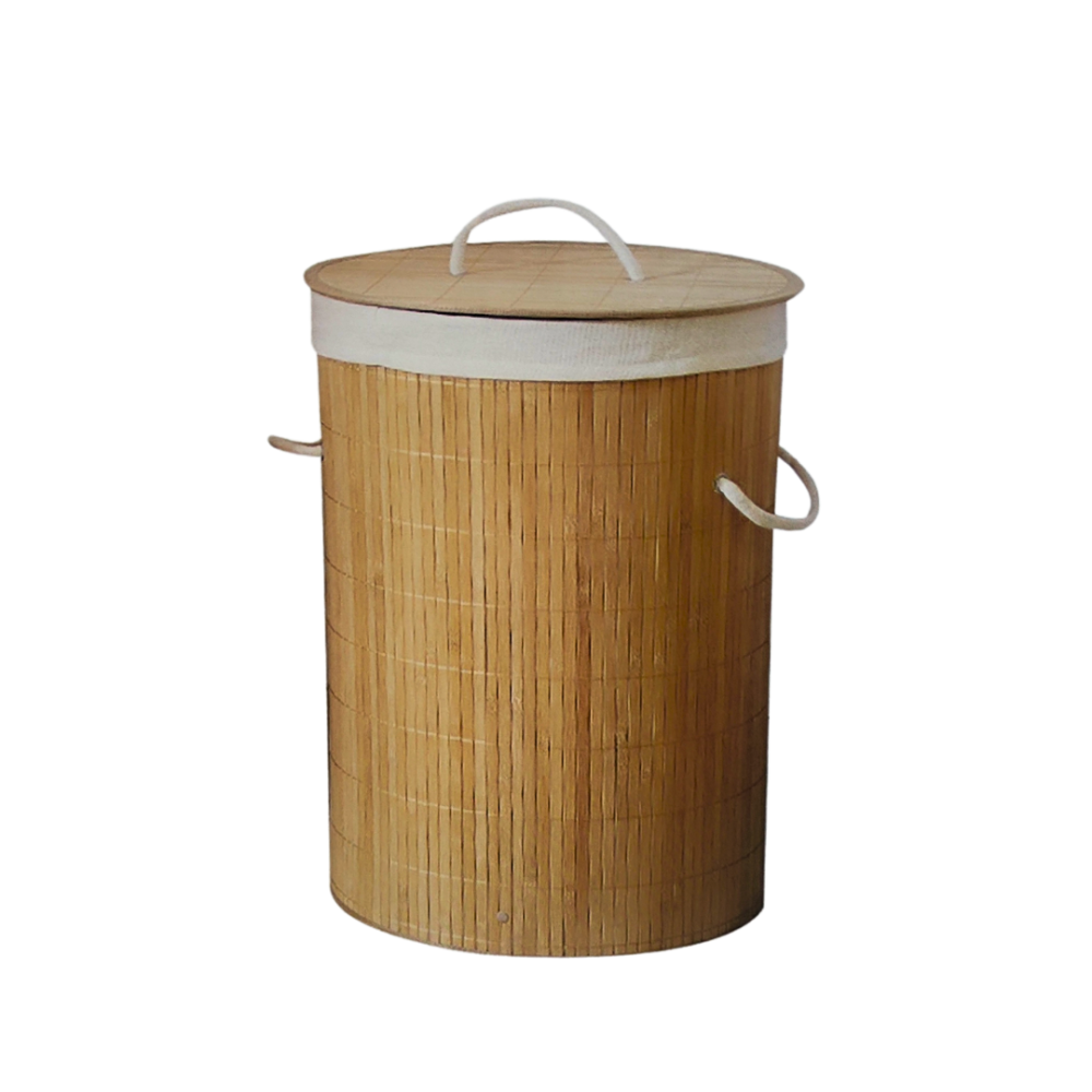 CESTO ROPA REDONDO C/TAPA