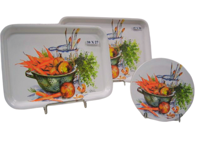BANDEJA MELAMINA 45x31 mod. ZANAHORIA | DELTA