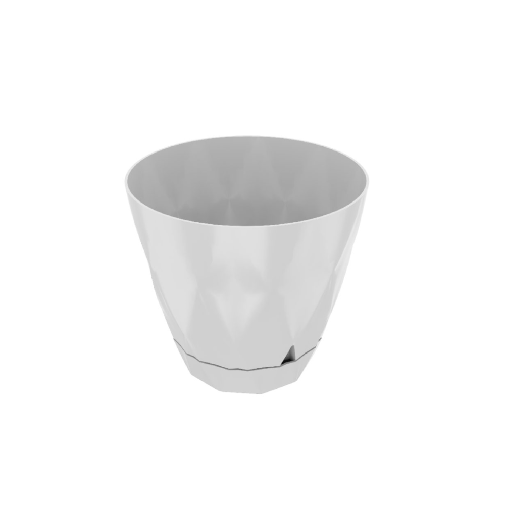 MACETA C/PLATO PRISMA 19X17.2 CM