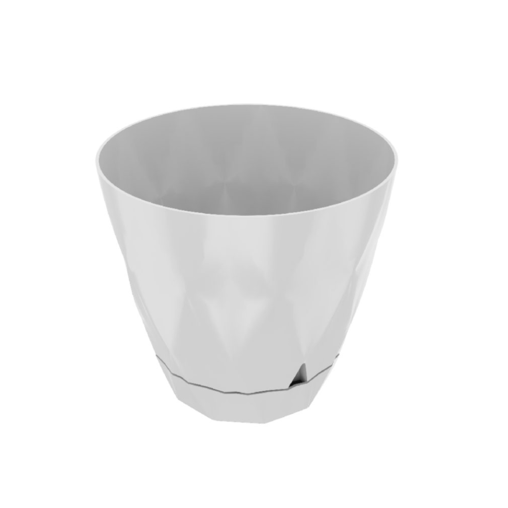 MACETA C/PLATO PRISMA 27.8X126.5  CM