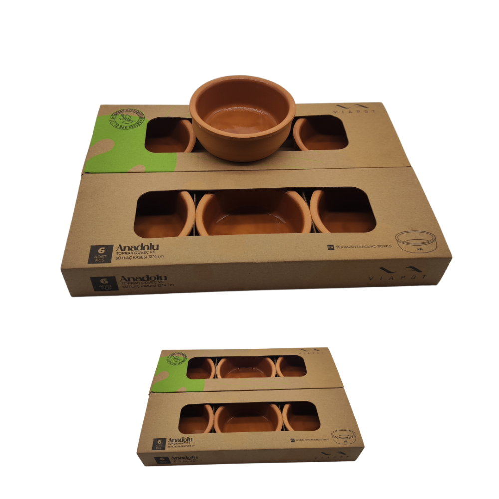 CAZUELA CERAMICA X6 C/CAJA 12X4CM