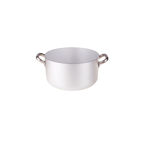 CACEROLA ALTA 2 ASAS MANGO BRONCE CON TAPA  32 CMS. AGNELLI