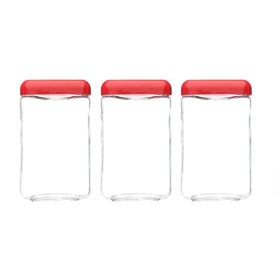 Set x3 FRASCOS de 1.3LT ROJO mod. TENDENZA INVICTA