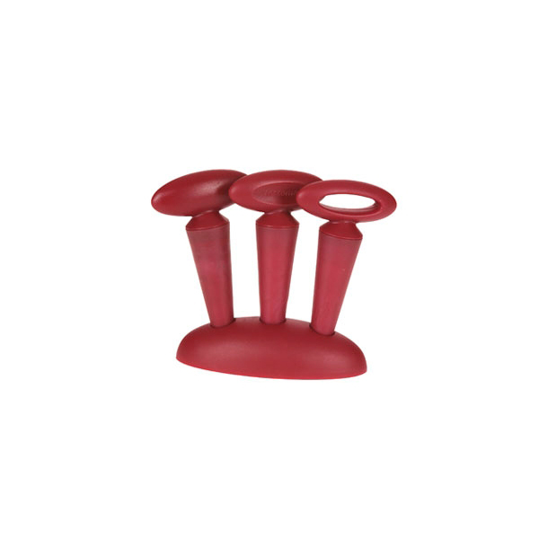 SET 3 TAPONES P/VINO C/SOPORTE TESCOMA