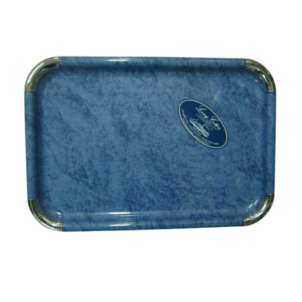 BANDEJA MEL.ENTELADA 45X31 AZUL C/PLA