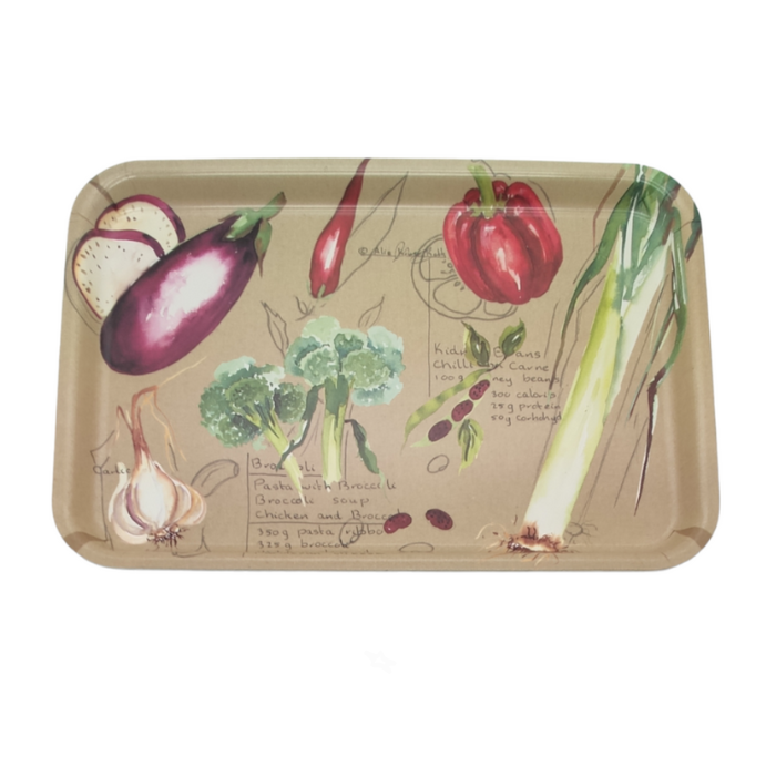 BANDEJA MELAMINA 45X31 VERDURAS | DELTA