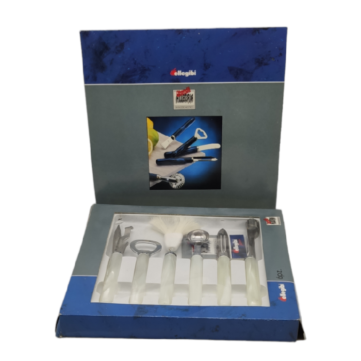 SET JUEGO DE COCINA NACARADO 6 PIEZAS