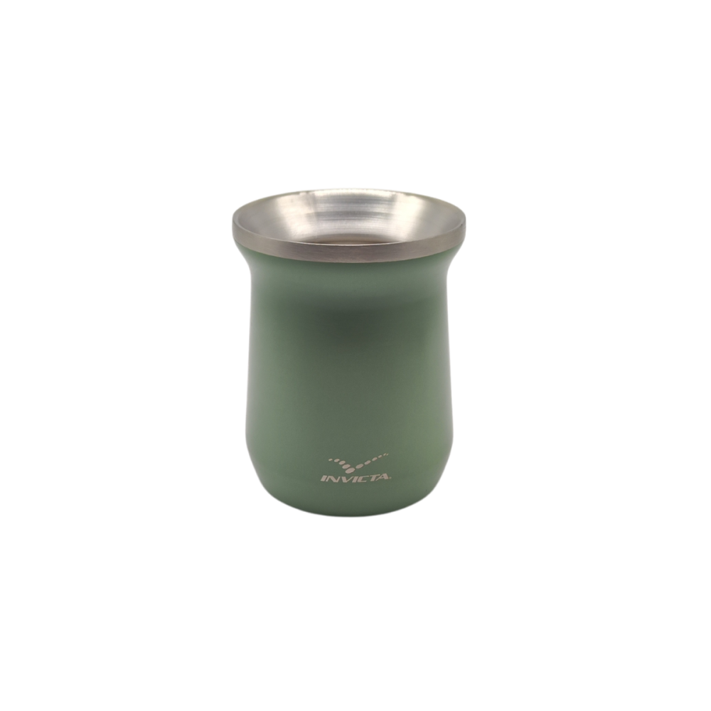 MATE T�RMICO de ACERO INOX. VERDE 250ml INVICTA