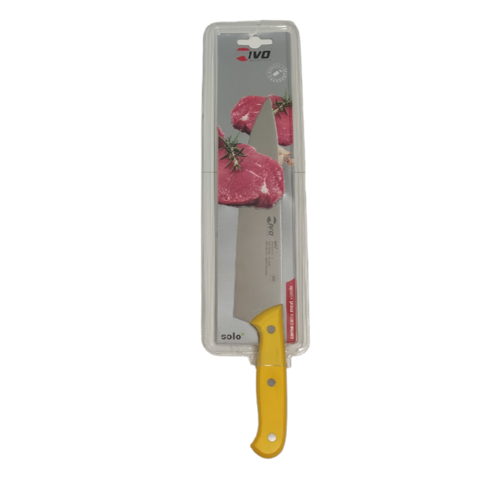 CUCHILLO AMARILLO PROFESIONAL 20cm UNIBLOCK IVO