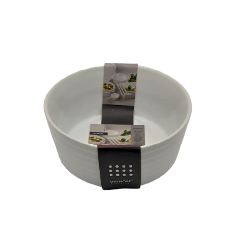 BOWL de PORCELANA BLANCA RED. - 21.5cm ONE MORE