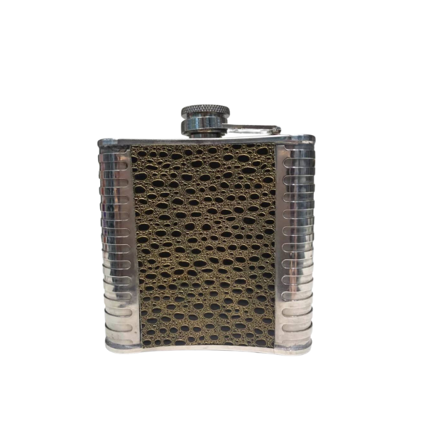 PETACA CON DETALLES EN CUERO 4oz. PALERMO