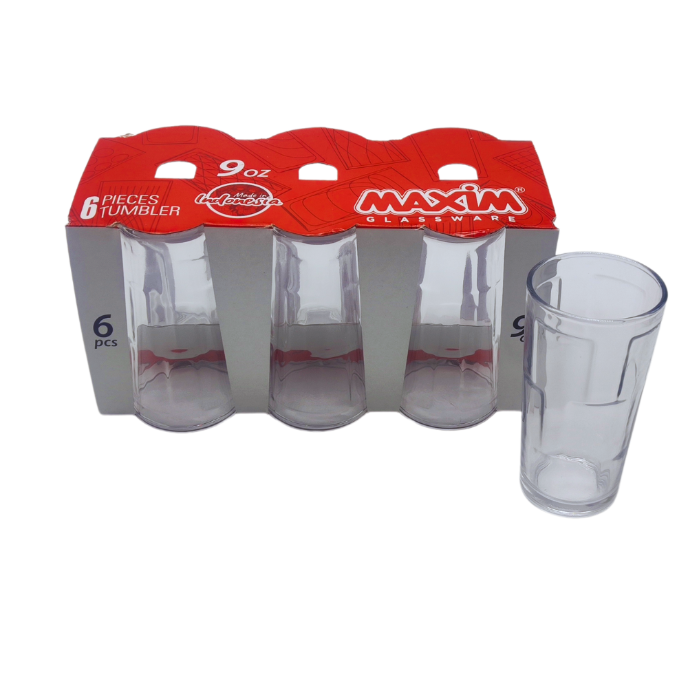 SET VASOS X 6 MOZAIK TRANSPARENTE 200 ML