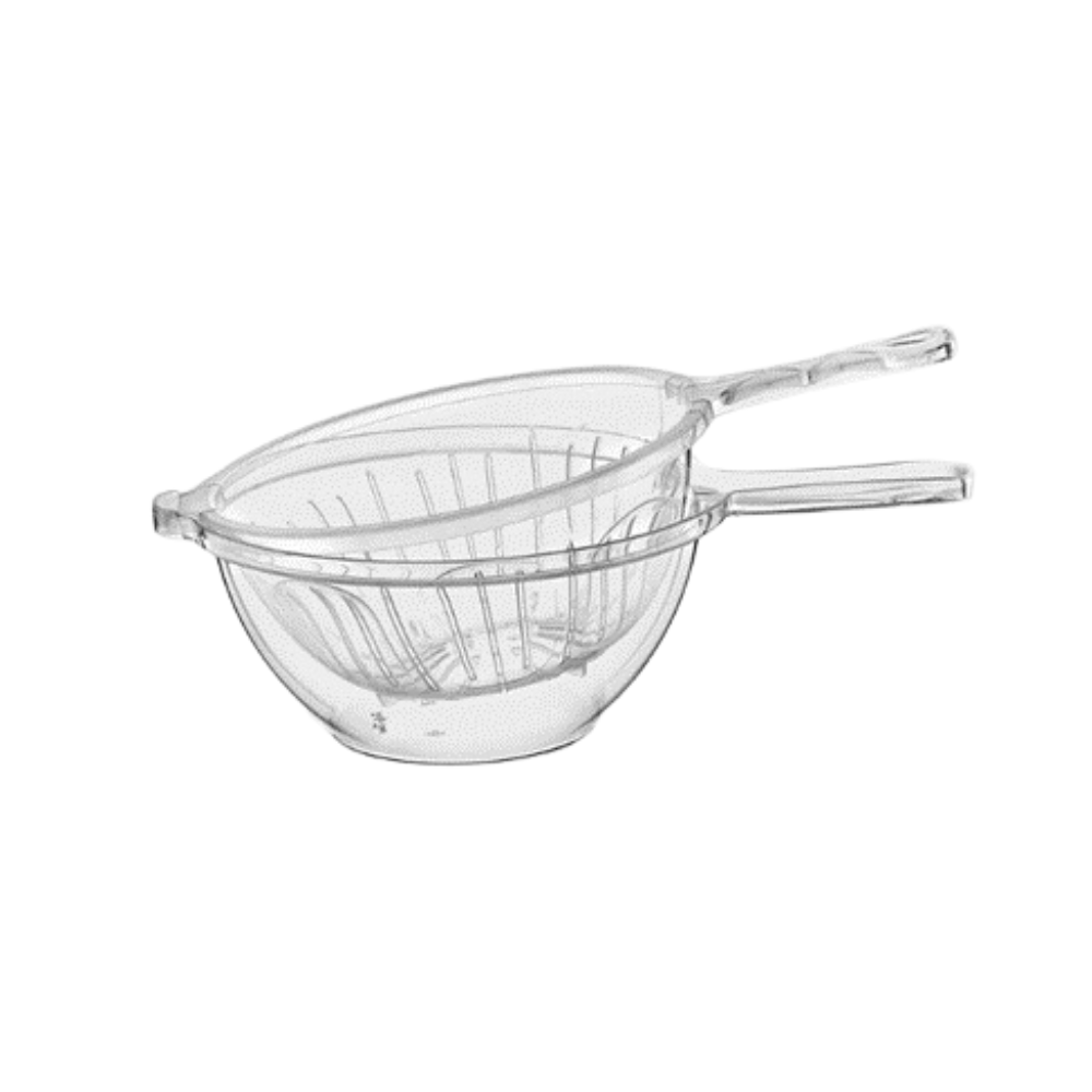 COLADOR + BOLS PLASTICO 24 CM