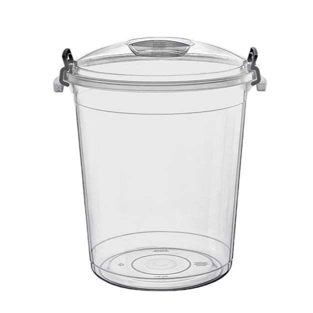 BALDE TACHO DE BASURA CON TAPA 70 lts