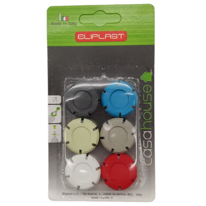 TAPA PARA BOTELLA dif. COLORES x6  ELIPLAST