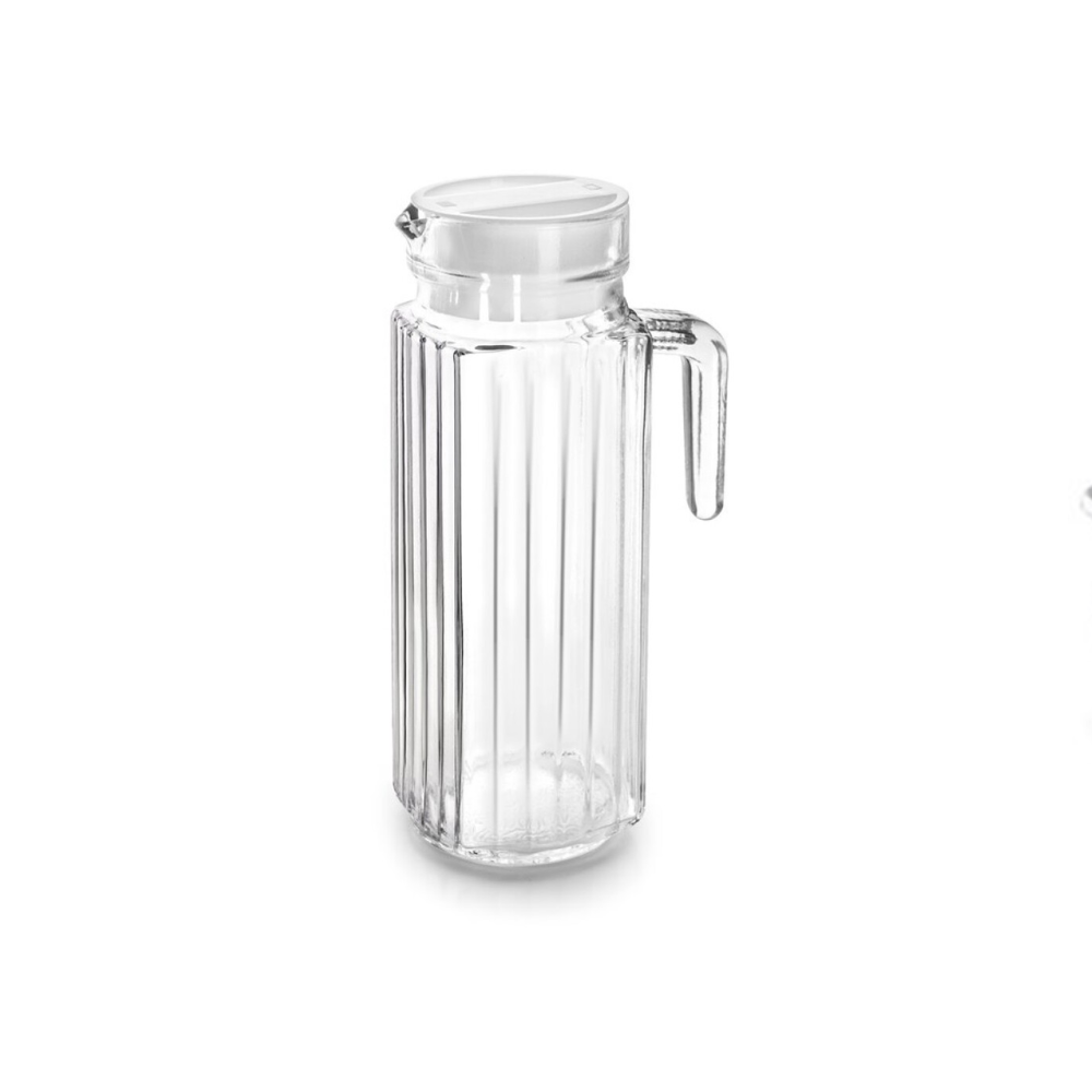 JARRA VIDRIO P/HELADERA C/TAPA 1200ML