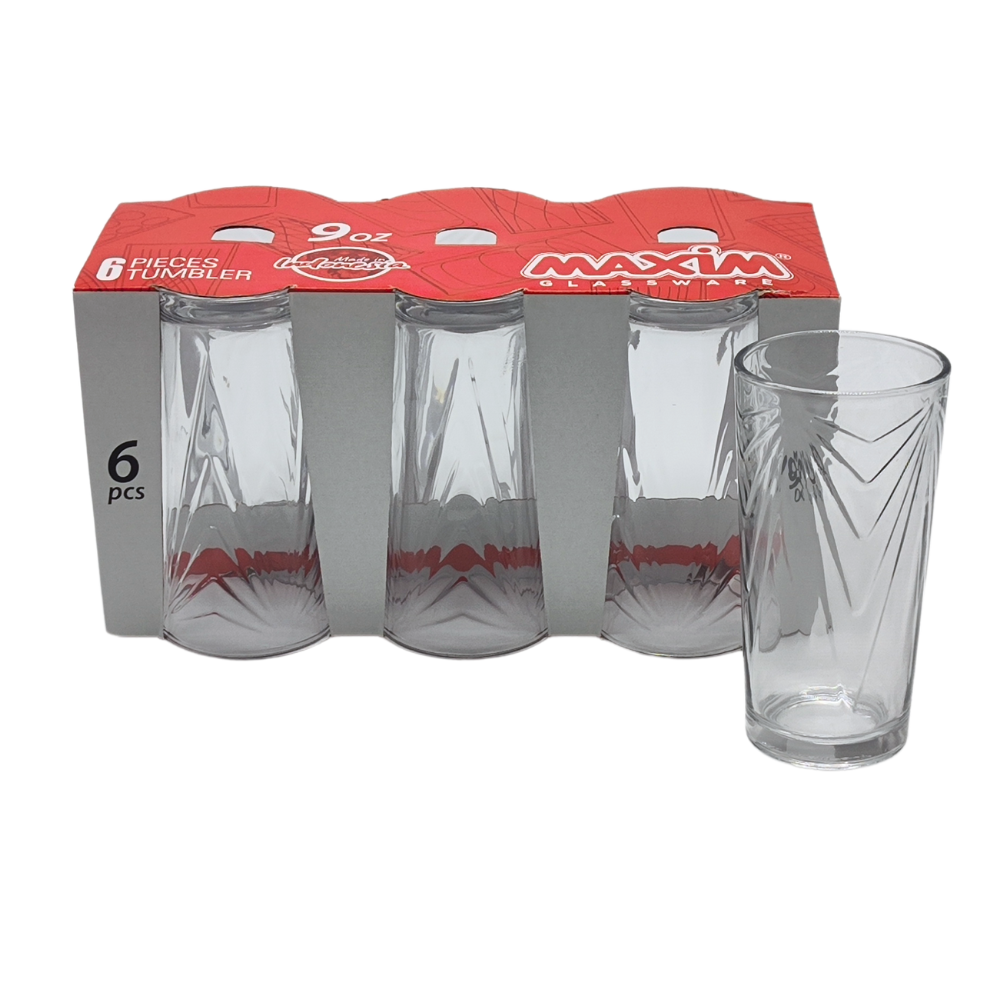 SET VASO X6 VINTAGE TRANSPARENTE 200 ML